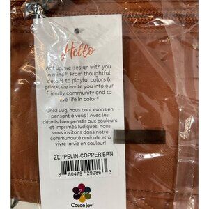 Lug Zeppelin Continental Wallet - Quilted Copper Brown, Large, Unisex, ColorJoy